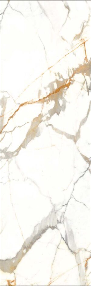 PIEDRA SINTERIZADA STATUARIO GOLD MATE 80X300cm 15 MM