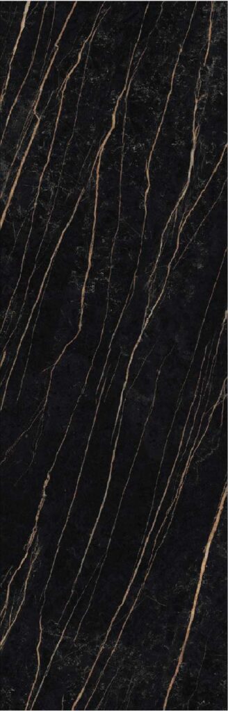 PIEDRA SINTERIZADA SHARA NOIR PULIDO 80X320cm 15 MM