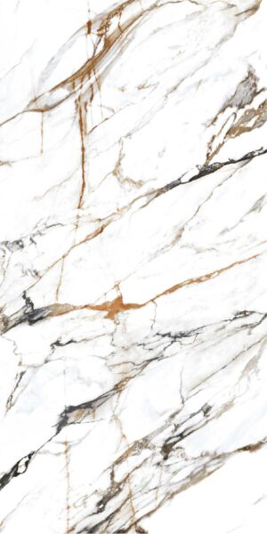 PIEDRA SINTERIZADA CALACATTA LUXE PULIDO 120X240cm 9 MM