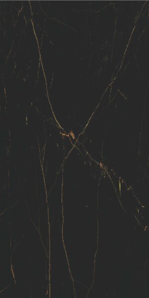 PIEDRA SINTERIZADA BLACK NOIR PULIDO 160X320cm 12 MM