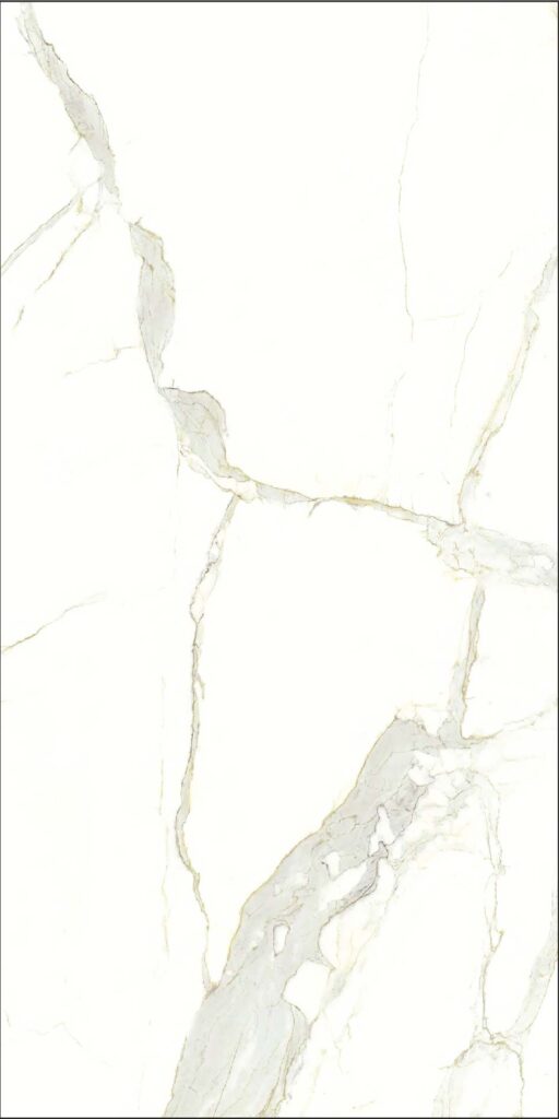 PIEDRA SINTERIZADA CALACATA MICHELANGELO MATE 162X324cm 12 MM