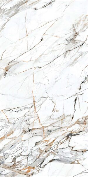 PIEDRA SINTERIZADA CALACATTA LUXOR PULIDO 160X320cm 15 MM