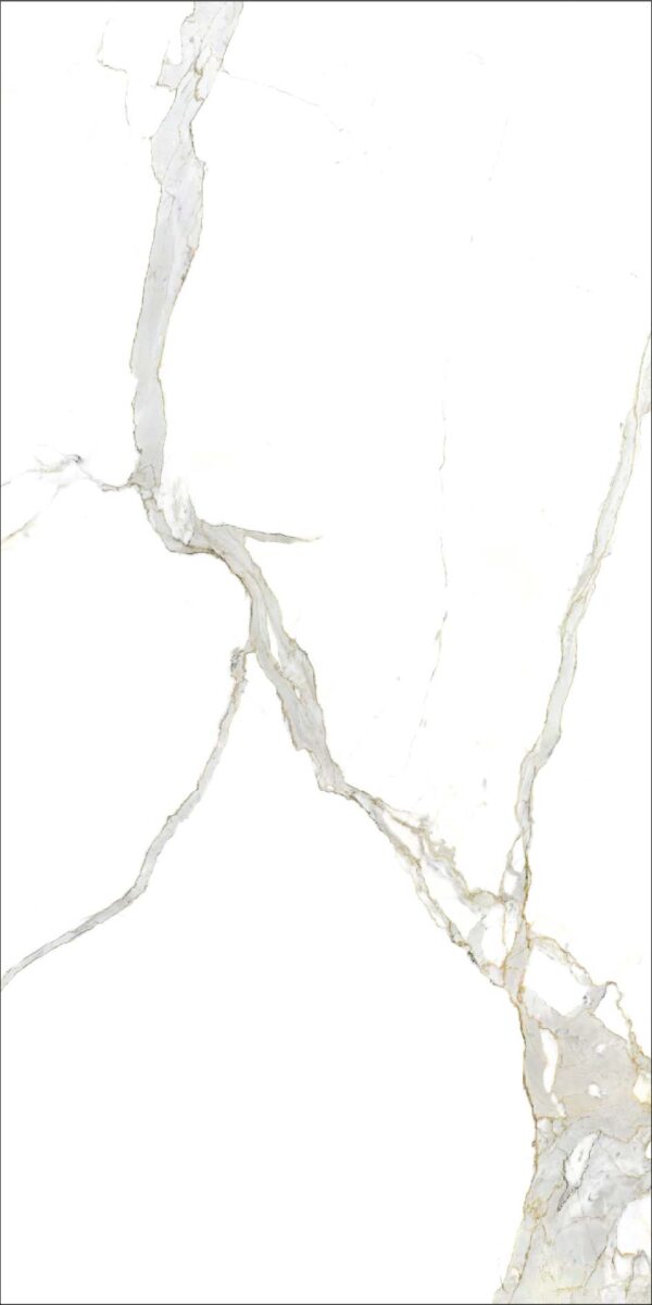 PIEDRA SINTERIZADA I NATURALI CALACATA MICHELANGELO PULIDO 162X324cm 20 MM