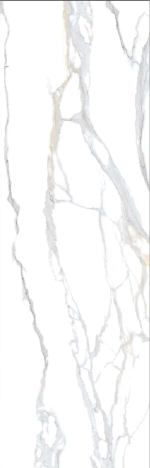 PIEDRA SINTERIZADA CALACUTTA IMPERIAL PULIDO 80X300cm 15 MM