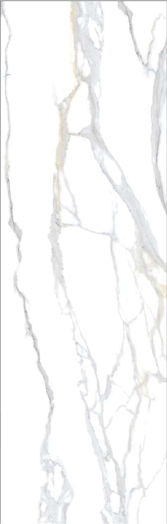 PIEDRA SINTERIZADA CALACUTTA IMPERIAL PULIDO 80X300cm 15 MM