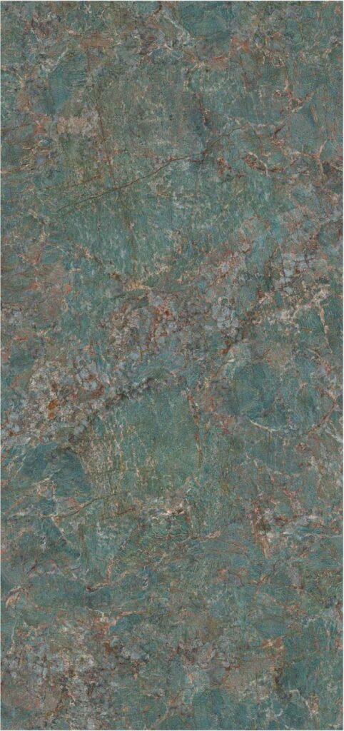 PIEDRA SINTERIZADA BEST AMAZON GREEN CRYSTALLINE GLOSS 120X270cm 9MM