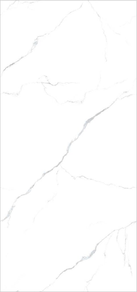 PIEDRA SINTERIZADA CARRARA WHITE CRYSTALLINE GLOSS 120X270cm 9MM
