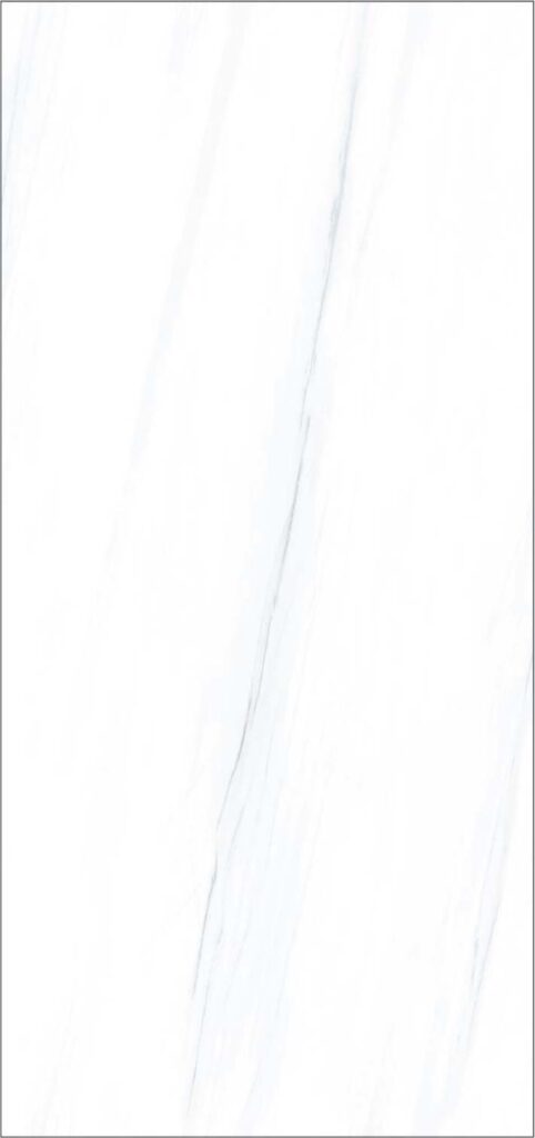 PIEDRA SINTERIZADA GLACIER WHITE CRYSTALLINE GLOSS 120X270cm 9MM