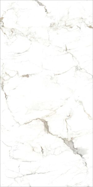 PIEDRA SINTERIZADA GOLD SILK SNOW WHITE CRYSTALLINE GLOSS 160X320cm 12 MM
