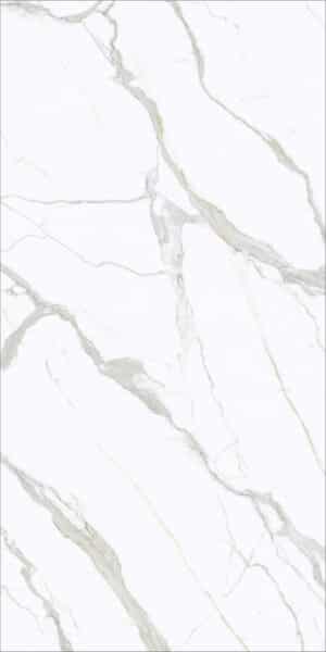 PIEDRA SINTERIZADA CALACATTA SNOW PULIDO 160X320cm 12 MM