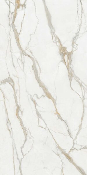 PIEDRA SINTERIZADA CALACATTA ORO MATE 160X320cm 12 MM